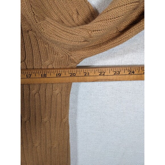 NWT Express Men's Cable Knit Sweater Size Large Pecan/Tan - Picture 12 of 13